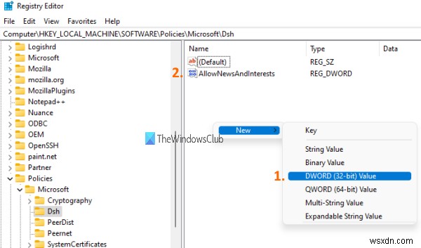 วิธีปิดการใช้งานวิดเจ็ตใน Windows 11 โดยใช้ Registry หรือ Group Policy Editor 