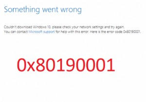 แก้ไขรหัสข้อผิดพลาด 0x80190001 ระหว่าง Windows Update หรือ Setup 