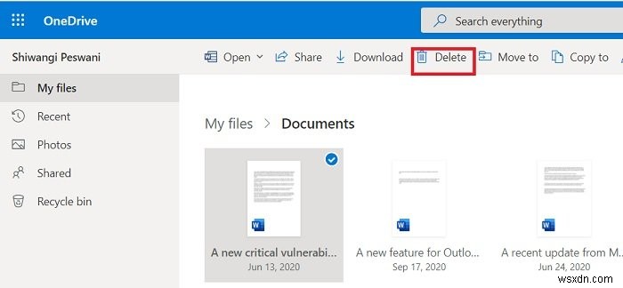 แก้ไขข้อผิดพลาด OneDrive ไม่สามารถย้ายทางลัด 