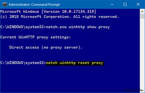 วิธีค้นหาและรีเซ็ตการตั้งค่าเซิร์ฟเวอร์พร็อกซี WinHTTP ใน Windows 11/10 