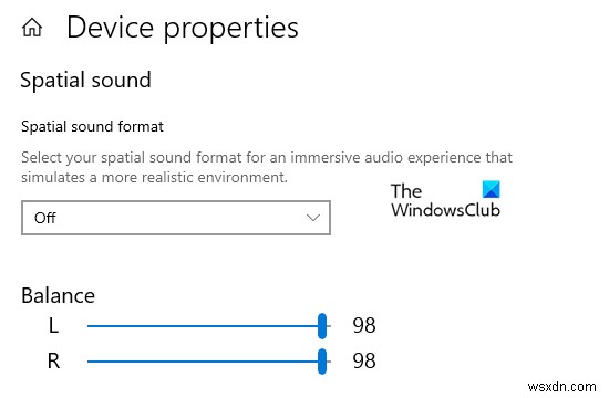ปรับสมดุลเสียงสำหรับช่องสัญญาณซ้ายและขวาใน Windows 11/10 