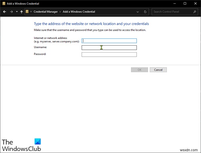 แก้ไขข้อผิดพลาด Enter network credentials ใน Windows 11/10 