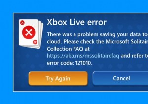 แก้ไขข้อผิดพลาด Xbox Live 121010 ขณะเล่น Microsoft Solitaire Collection 