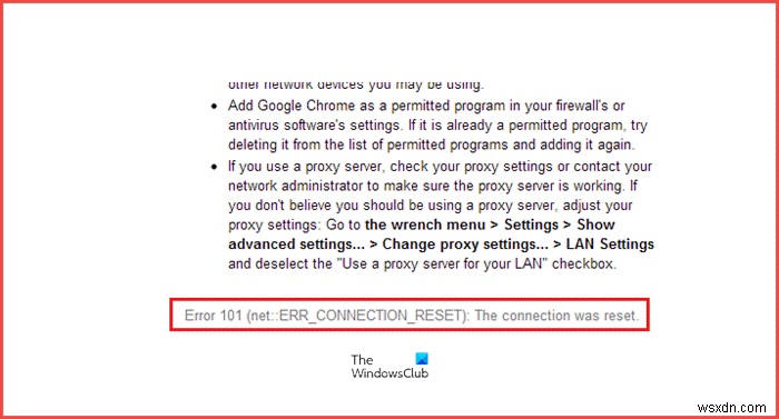 แก้ไขข้อผิดพลาด ERR_CONNECTION_RESET บนเบราว์เซอร์ Chrome 