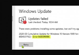 แก้ไขข้อผิดพลาด Windows Update 0x800f0986 บน Windows 11/10 