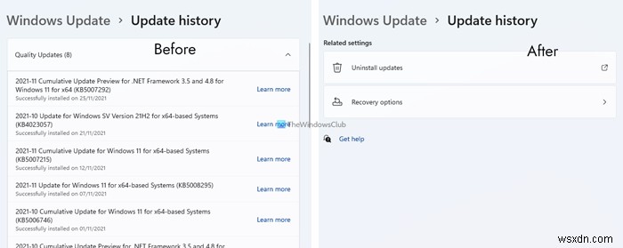 วิธีล้างประวัติการอัปเดต Windows ใน Windows 11/10 