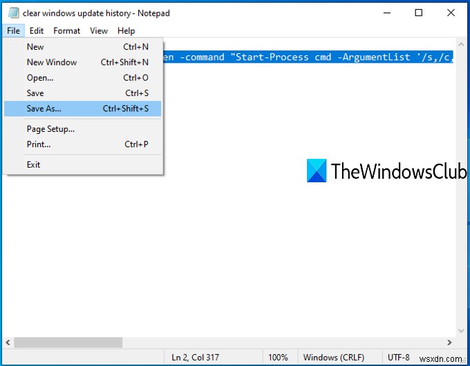 วิธีล้างประวัติการอัปเดต Windows ใน Windows 11/10 