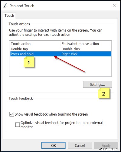 ปิดฟังก์ชันคลิกขวาค้างไว้บน Wacom Pen ใน Windows 11/10 