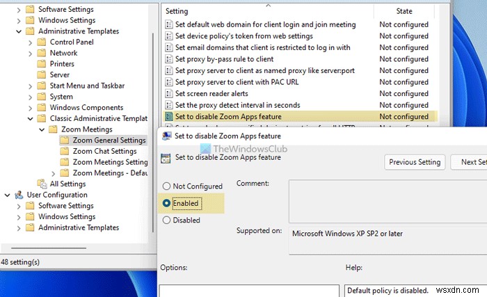 วิธีป้องกันไม่ให้ผู้ใช้ใช้แอพ Zoom ใน Windows 11/10 