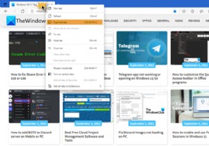 วิธีทำซ้ำแท็บในเบราว์เซอร์ Microsoft Edge 