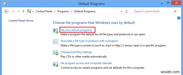 วิธีเปลี่ยนหรือตั้งค่าโปรแกรมเริ่มต้นใน Windows 11/10 