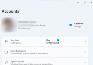 ผู้ดูแลระบบ มาตรฐาน ที่ทำงาน โรงเรียน เด็ก บัญชีผู้เยี่ยมชมใน Windows 11/10 