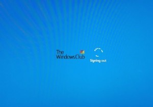 Windows ค้างอยู่ที่หน้าจอออกจากระบบโดยมีวงกลมหมุนสีน้ำเงิน 