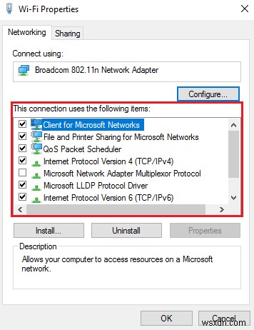 อาจมีปัญหากับไดรเวอร์สำหรับอแด็ปเตอร์ Ethernet/Wi-Fi 