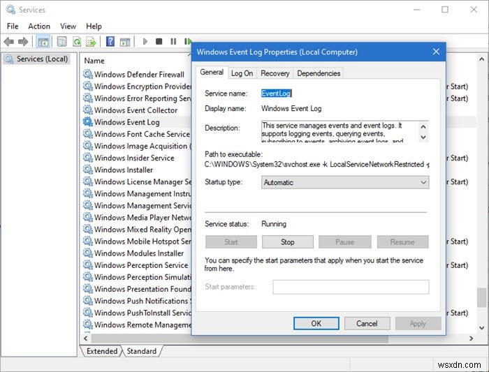 แก้ไขข้อผิดพลาด 0x8007042c สำหรับ Windows Update หรือ Firewall 