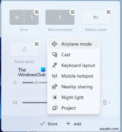 วิธีปิดหรือเปิดโหมดเครื่องบินใน Windows 11/10 