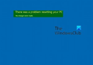 เกิดปัญหาในการรีเซ็ตข้อผิดพลาดพีซีของคุณบน Windows 11/10 