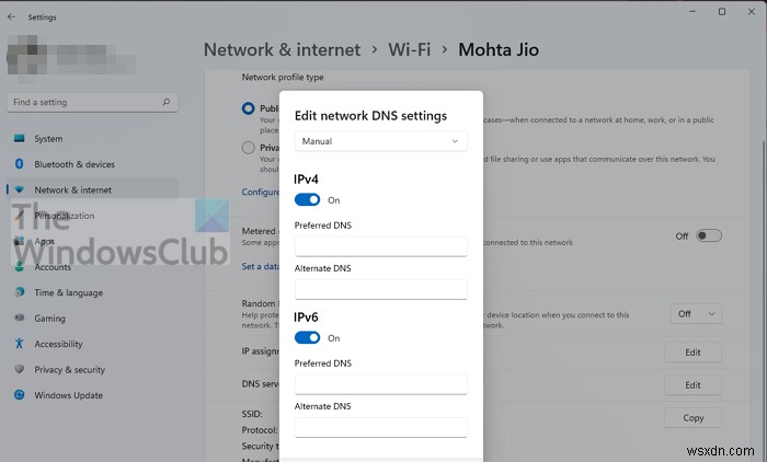 Windows ไม่สามารถสื่อสารกับอุปกรณ์หรือทรัพยากร (เซิร์ฟเวอร์ DNS หลัก) 