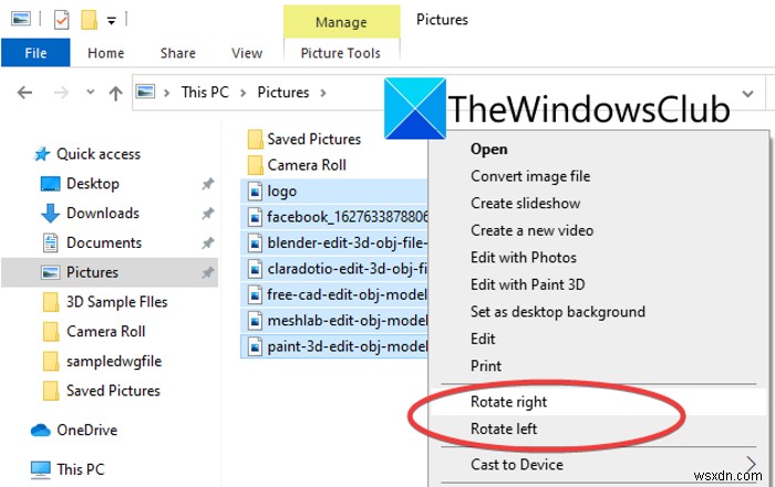 วิธีการหมุนรูปภาพจำนวนมากใน Windows 11/10 