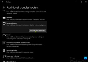 อแด็ปเตอร์ WiFi ไม่ทำงานบนคอมพิวเตอร์ Windows 11/10 