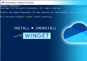 วิธีติดตั้งหรือถอนการติดตั้ง OneDrive โดยใช้ WINGET ใน Windows 11 