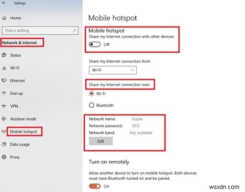 วิธีปิดใช้งานหรือเปิดใช้งาน Mobile Hotspot ใน Windows 11/10 