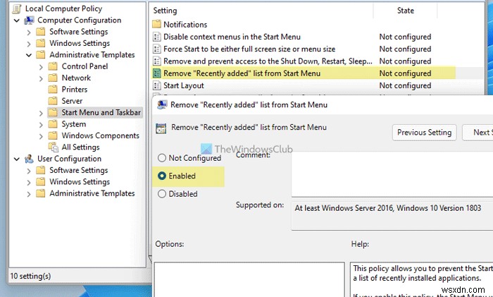 วิธีแสดงหรือซ่อนรายการแนะนำในเมนูเริ่มใน Windows 11 