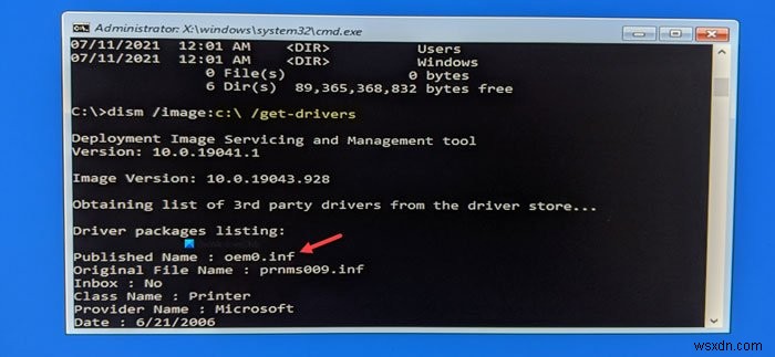 วิธีถอนการติดตั้งไดรเวอร์โดยใช้ Command Prompt ใน Windows 11/10 