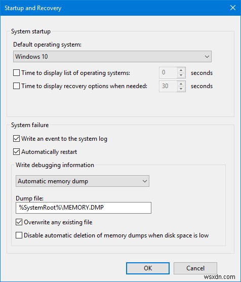 วิธีกำหนดค่า Windows เพื่อสร้างไฟล์ Crash Dump บน Blue Screen 