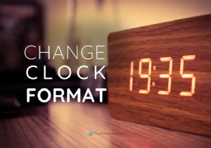 วิธีเปลี่ยนรูปแบบนาฬิกาล็อคหน้าจอใน Windows 11/10 