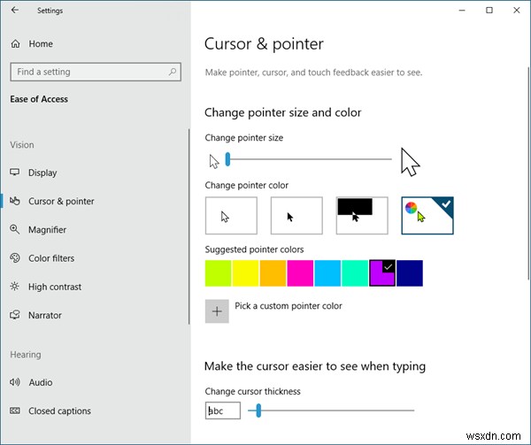 ทำให้ตัวชี้เมาส์เป็นสีแดง สีดำทึบ ฯลฯ ใน Windows 11/10 เพื่อให้มองเห็นได้ชัดเจนยิ่งขึ้น 