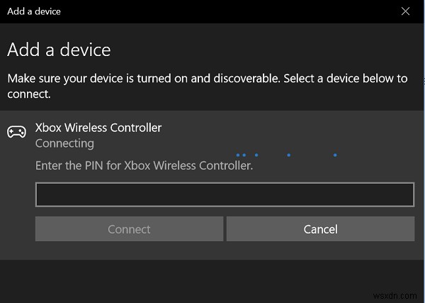 คอนโทรลเลอร์ Wireless Xbox One ต้องใช้ PIN สำหรับ Windows 11/10 