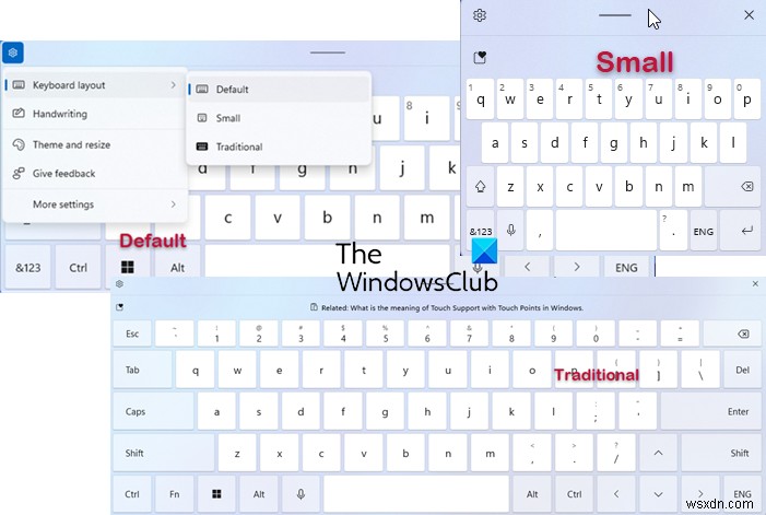 Touch Keyboard Settings, Tips and Tricks สำหรับ Windows 11/10 