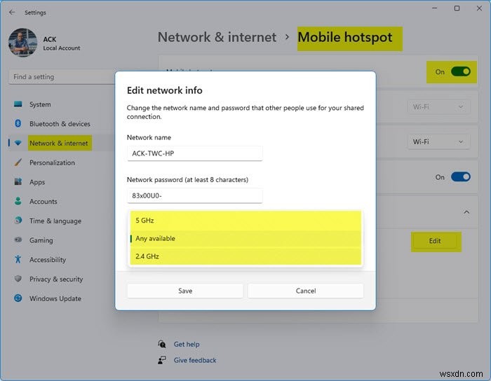 Mobile Hotspot ไม่แสดงหรือตรวจพบบนแล็ปท็อป 