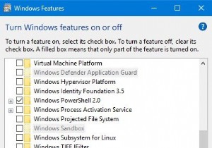 รายการ Windows Sandbox เป็นสีเทาหรือเป็นสีเทา 