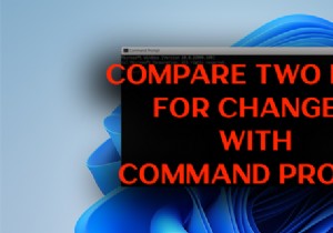 วิธีเปรียบเทียบสองไฟล์สำหรับการเปลี่ยนแปลงโดยใช้ Command Prompt บน Windows 11/10 