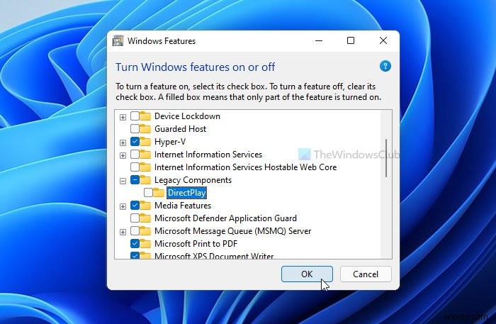วิธีการติดตั้งและเปิดใช้งาน DirectPlay บน Windows 11/10 