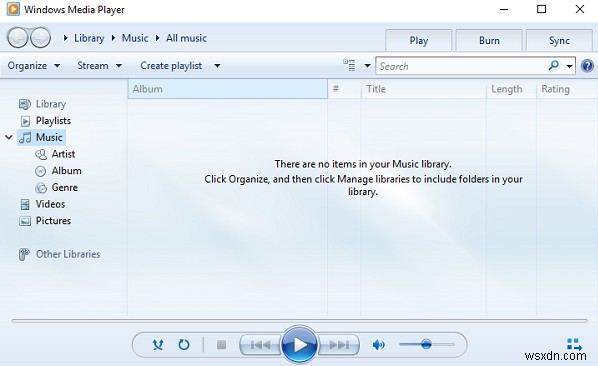 Windows Media Player จะไม่เปิดใน Windows 11/10 