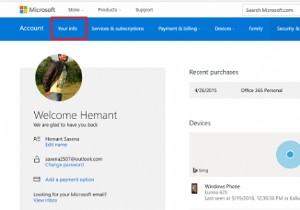 วิธีเปลี่ยนที่อยู่อีเมลหลักของบัญชี Microsoft สำหรับ Windows 11/10 