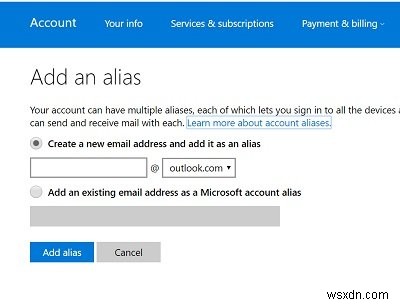 วิธีเปลี่ยนที่อยู่อีเมลหลักของบัญชี Microsoft สำหรับ Windows 11/10 