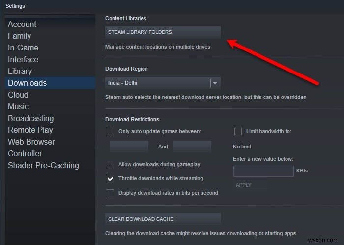 แก้ไขโฟลเดอร์ไลบรารี Steam ใหม่ต้องเขียนได้ผิดพลาด 