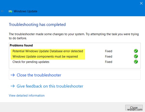 ตัวแก้ไขปัญหา Windows Update จาก Microsoft:แก้ไขปัญหา Windows Updates 