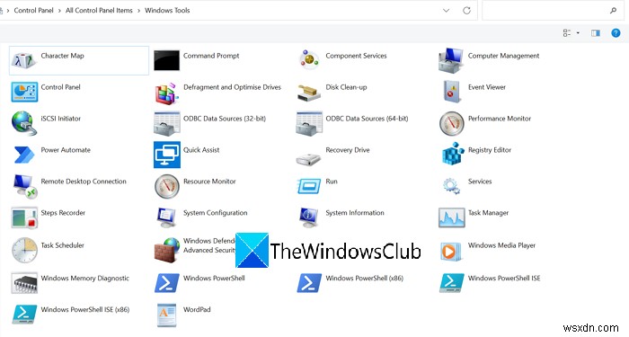 วิธีเปิดเครื่องมือ Windows ใน Windows 11 