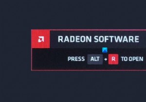 วิธีปิดการใช้งานซอฟต์แวร์ Radeon กด ALT+R เพื่อเปิด Overlay 
