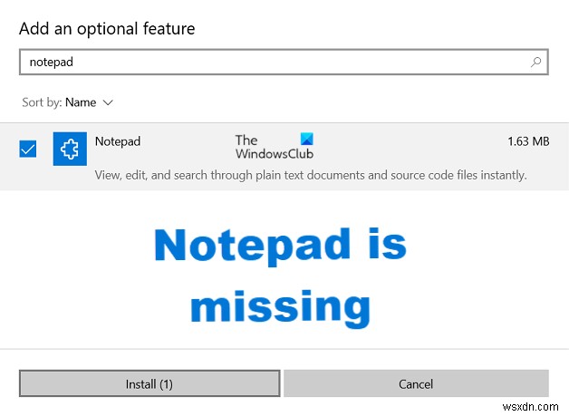 แก้ไข WordPad หรือ Notepad หายไปใน Windows 11/10 