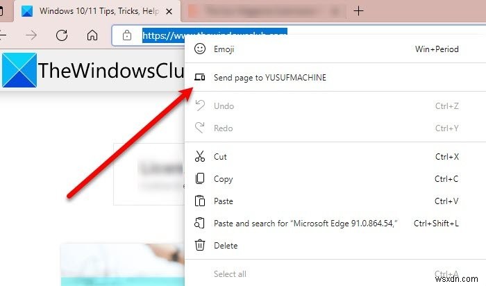 วิธีส่งแท็บไปยังอุปกรณ์อื่นด้วย Microsoft Edge 