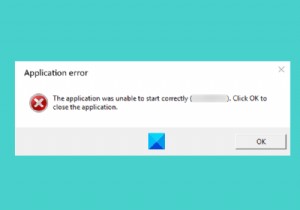 แก้ไข แอปพลิเคชันไม่สามารถเริ่มข้อผิดพลาดได้อย่างถูกต้องในคอมพิวเตอร์ Windows 