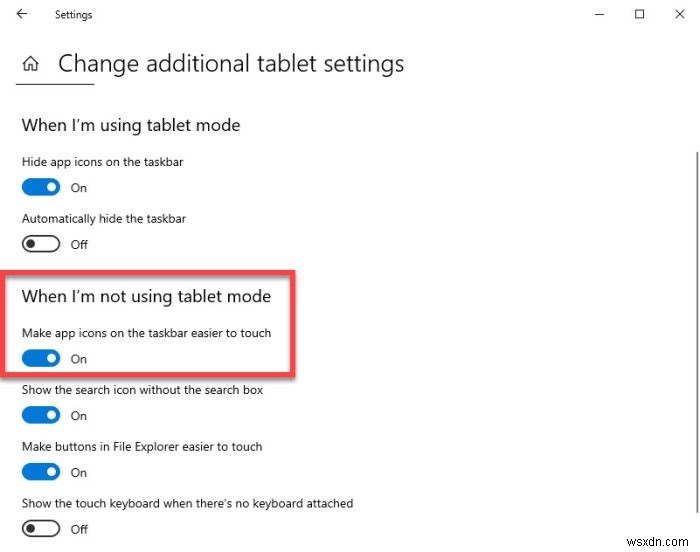 ระยะห่างของไอคอนแถบงานกว้างเกินไปใน Windows 11/10 หรืออุปกรณ์ Surface Pro 