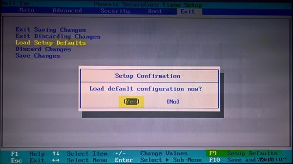 วิธีรีเซ็ตการตั้งค่า BIOS เป็นค่าเริ่มต้นบนคอมพิวเตอร์ Windows 