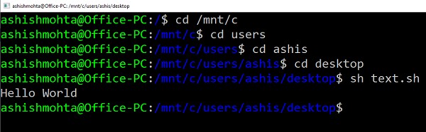 วิธีเรียกใช้ไฟล์ .sh หรือ Shell Script ใน Windows 11/10 